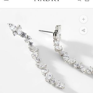 TEZORO LINEAR CZ EARRINGS
